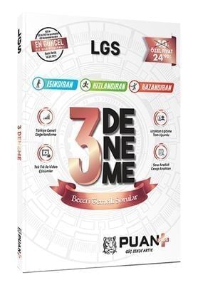 Puan Yayınları 8. Sınıf LGS Çözümlü 3 Deneme