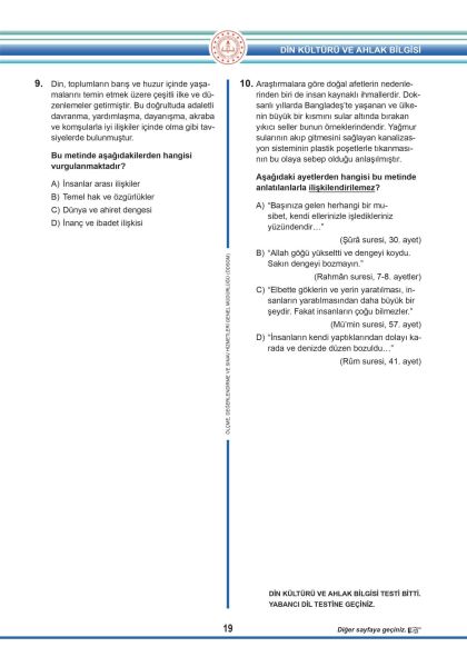 Puan Yayınları Tam Puan 8. Sınıf LGS 2022 Tıpkı Basım Çıkmış Sorular ve Çözümleri